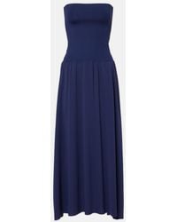 Eres - Oda Jersey And Crepe Jersey Maxi Dress - Lyst
