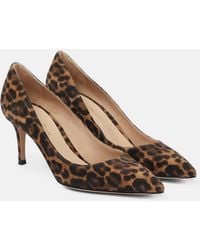 Gianvito Rossi - Gianvito 70 Leopard-Print Suede Pumps - Lyst