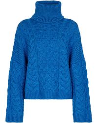 Étoile Isabel Marant Ingrid Wool-blend Knit Sweater - Blue