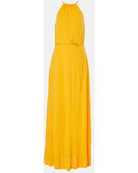 Proenza Schouler - Label Lenny Belted Jersey Maxi Dress - Lyst