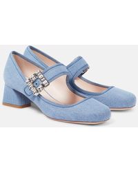 Roger Vivier - Mary-Jane-Pumps Tres Vivier Strass Buckle Babies - Lyst