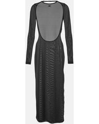 Courreges - Open-Back Jersey Midi Dress - Lyst