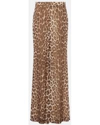 Zimmermann - Leopard-Print Flared Pants - Lyst