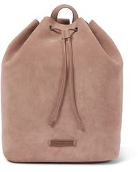Brunello Cucinelli Embellished Suede Backpack - Pink