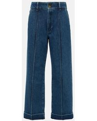 FRAME - High-Rise Straight Jeans '70s - Lyst