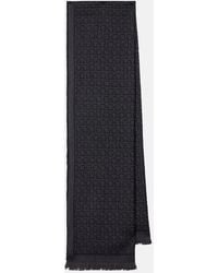 Ferragamo - Gancini Jacquard Wool Scarf - Lyst