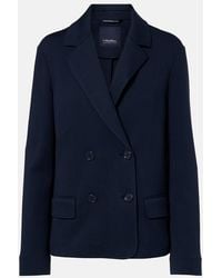 Max Mara - Badia Double-Breasted Cotton-Blend Blazer - Lyst