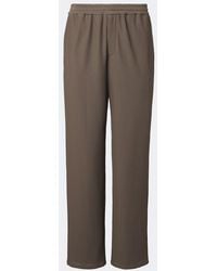 Giorgio Armani - Waffle-Knit Straight Pants - Lyst