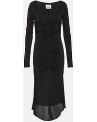 Isabel Marant - Laly Ruched Jersey Midi Dress - Lyst