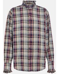Isabel Marant - Saoli Checked Cotton And Linen Shirt - Lyst