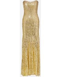 Jenny Packham - Sarai Sequined Corset Gown - Lyst