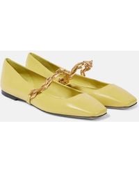 Jimmy Choo - Ballerinas Diamond Tilda Aus Leder - Lyst