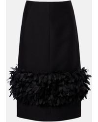 TOTEME - Petal Wool And Silk Pencil Skirt - Lyst