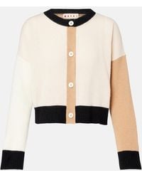 Marni - Colorblocked Cashmere Cardigan - Lyst