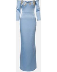 Rebecca Vallance - Kai Embellished Satin Bustier Gown - Lyst