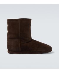 Balenciaga - Alaska Soft Suede Ankle Boots - Lyst