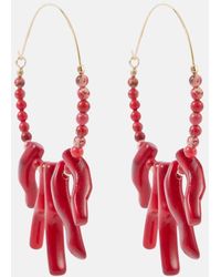 Isabel Marant - Jolana Embellished Hoop Earrings - Lyst