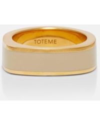 TOTEME - Signature 18Kt-Plated Ring - Lyst