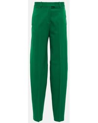 The Attico - Wide-Leg Wool-Blend Pants - Lyst