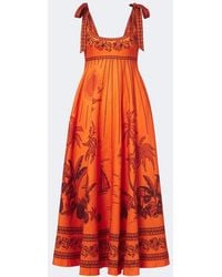 ALÉMAIS - Boathouse Printed Linen Midi Dress - Lyst