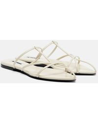 Jil Sander - Cage Leather Sandals - Lyst