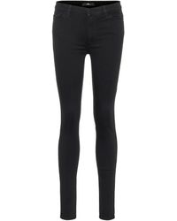 7 For All Mankind - Jean skinny Slim Illusion a taille haute - Lyst