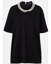 Junya Watanabe - Oversized Embellished Cotton T-Shirt - Lyst