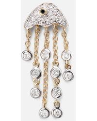 Yvonne Léon - Meduse 18Kt Single Earring With Diamonds - Lyst