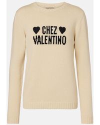 Valentino - Chez Virgin Wool Sweater - Lyst