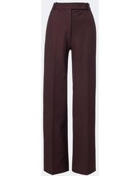 JOSEPH - Yukio Gabardine Wide-Leg Pants - Lyst