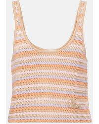 Chloé - Knitted Cotton Tank Top - Lyst