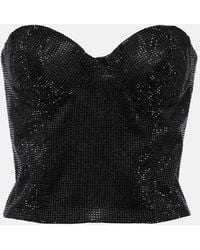 Costarellos - Gabra Crystal-Embellished Bustier Top - Lyst