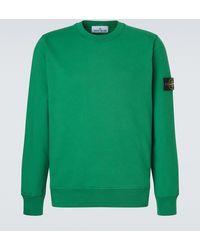 Stone Island - Compass Cotton Fleece Sweatshirt - Lyst