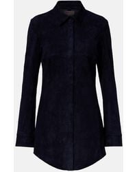 Stouls - Geraldine Suede Shirt Dress - Lyst