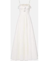 Giambattista Valli - Ruffled Cotton Maxi Dress - Lyst