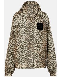 Ganni - Leopard-Print Jacket - Lyst
