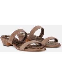 The Row - Awar Suede Sandals - Lyst