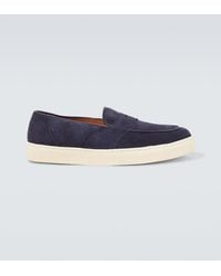 George Cleverley - Joey Ii Suede Penny Loafers - Lyst