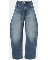 Alaïa - Faded Barrel-Leg Jeans - Lyst
