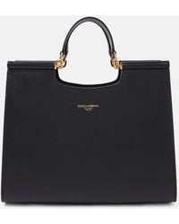 Dolce & Gabbana - Calfskin Tote Bag With Adjustable Shoulder Strap - Lyst