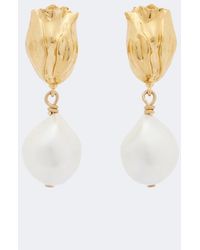 Chloé - Pendientes De Laton Adornados - Lyst
