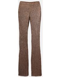 Cala De La Cruz - Dries Lame Flared Pants - Lyst