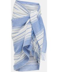 Totême - Striped Linen And Cotton Beach Cover-up - Lyst