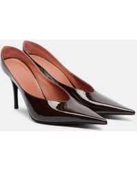 AMINA MUADDI - Escarpins Anok 90 En Cuir Verni - Lyst