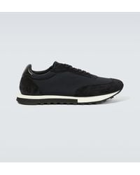 The Row - Owen Runner Suede-trimmed Sneakers - Lyst
