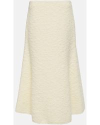 Chloé - Wool-Blend Midi Skirt - Lyst