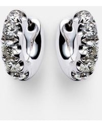 Roxanne First - Super Duper 14Kt Hoop Earrings With Diamonds - Lyst