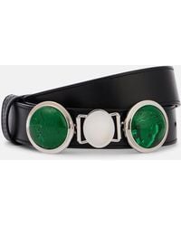 Gabriela Hearst - Grange Malachite Leather Belt - Lyst