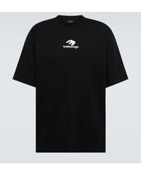 Balenciaga - T-shirt Medium-fit con logo - Lyst