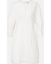 TOTEME - Pleated Cotton Minidress - Lyst
